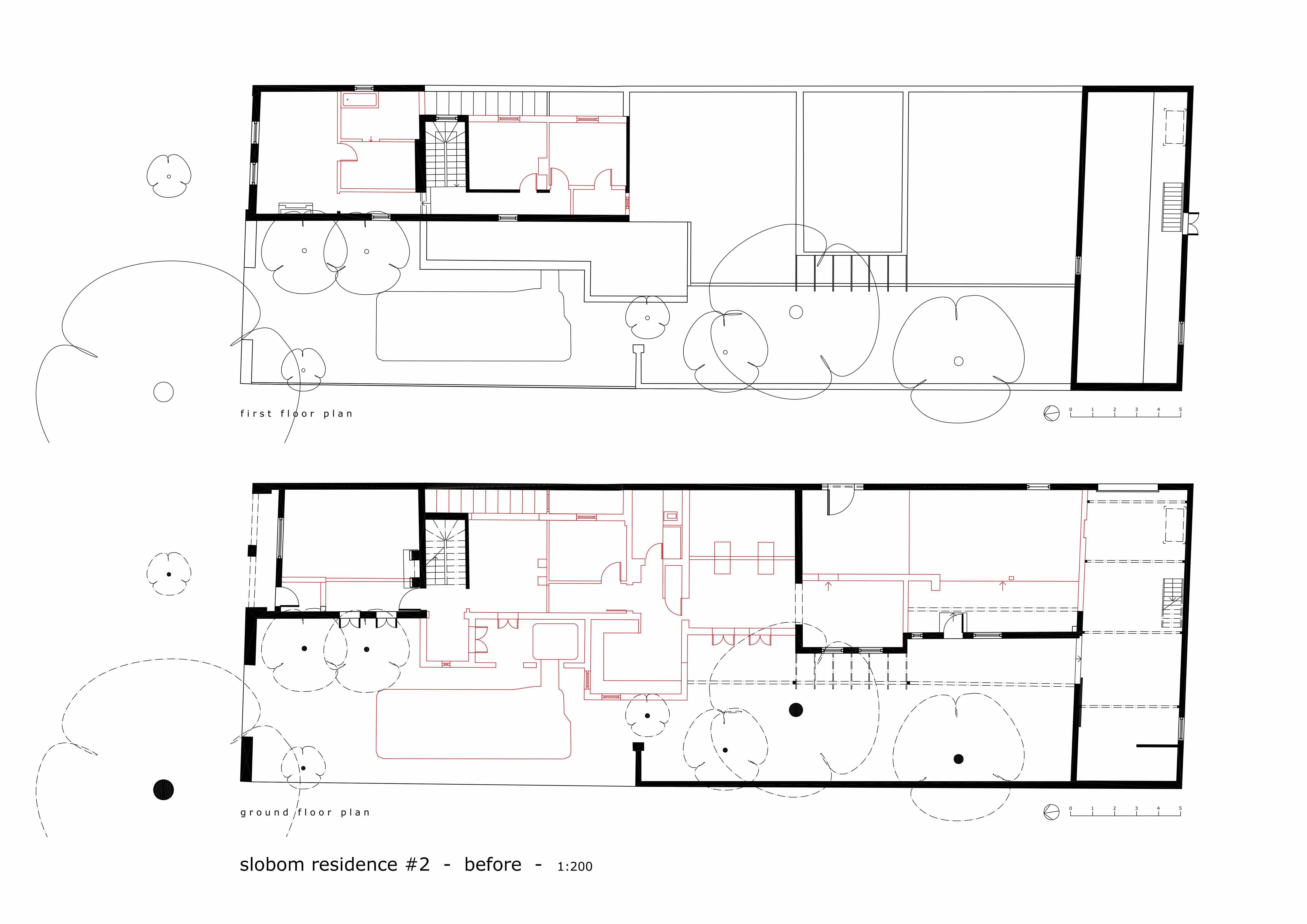 Slobom Residence #2_plans 3_with demolition lines_Stephen Varady Image ©